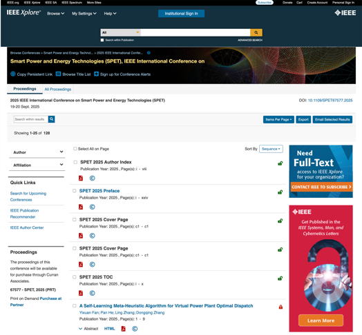 IEEE SPET 2025 Proceedings